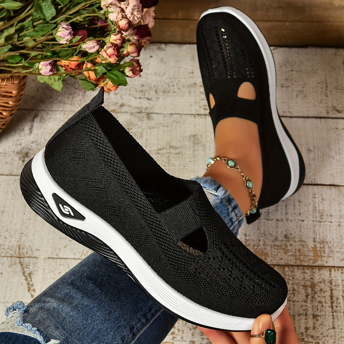 Rosalind Fairvale | Slip-On Knit Sneaker For Women