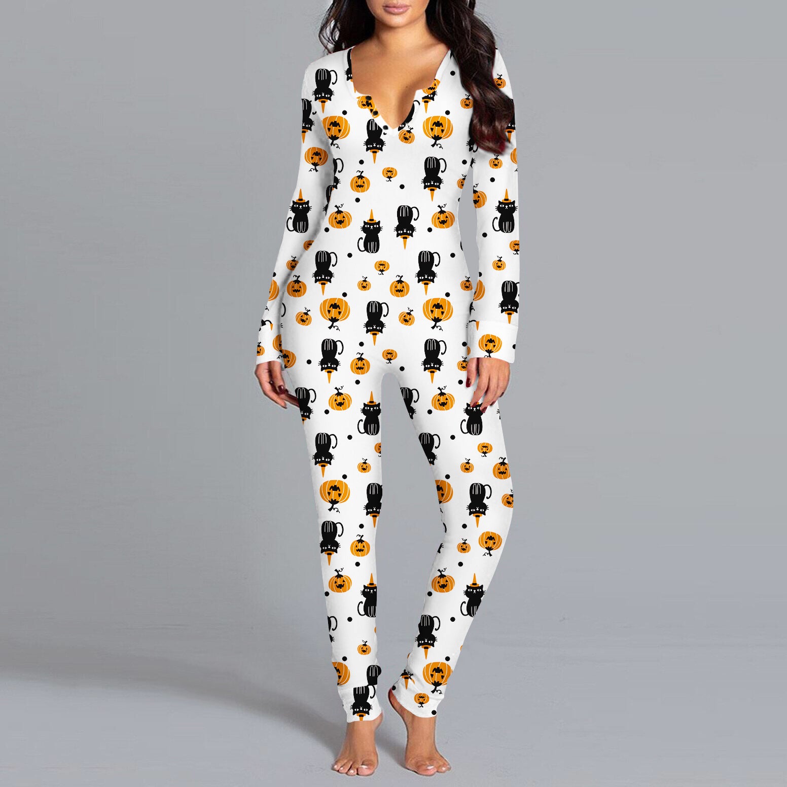 Black Cat Society | Black Cat Halloween Jumpsuit For Women