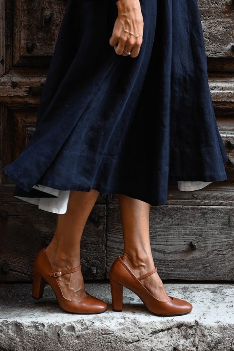 Evadne Blackmoor | Mary Jane Block Heel Pumps For Women