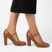 Evadne Blackmoor | Mary Jane Block Heel Pumps For Women