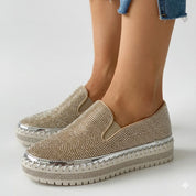 Rosalind Fairweather | Crystal Embellished Slip-On Sneaker For Women