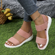 Anastasia Bellmore | Lightweight Elastic Strap Sandals For Women