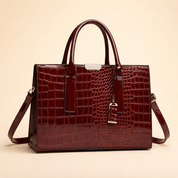 Vivette Lachambre | Croc-Embossed Structured Tote Handbag For Women
