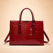 Vivette Lachambre | Croc-Embossed Structured Tote Handbag For Women