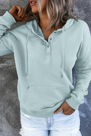 Bronte Halliwell | Casual Button-Neck Hoodie For Women