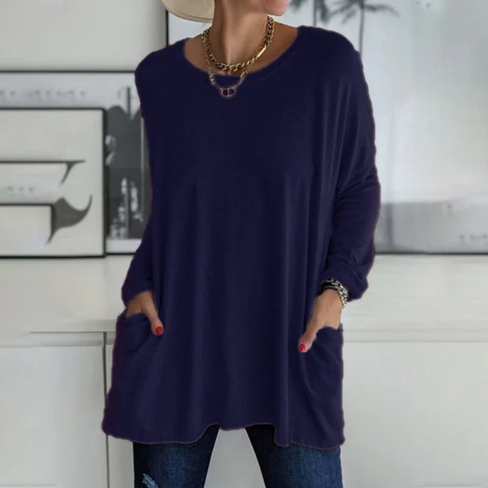 Harriet Voss | Oversized Long Sleeve Tunic Top For Women