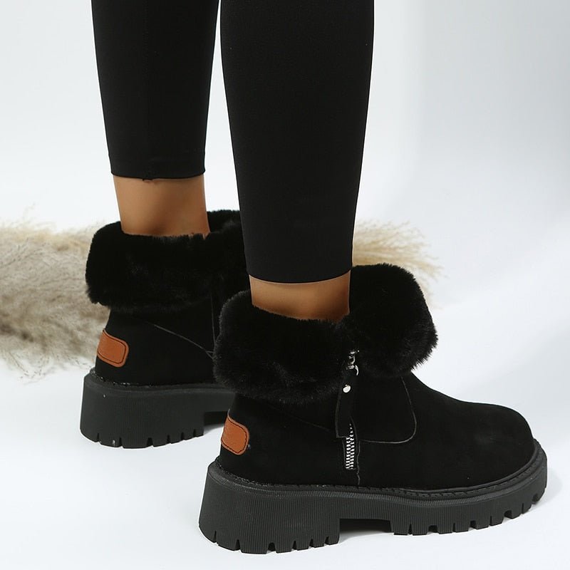 Veronica Slade | Faux Fur Lined Ankle Boots For Women