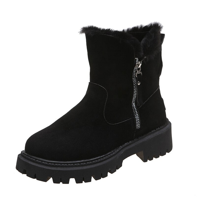 Veronica Slade | Faux Fur Lined Ankle Boots For Women