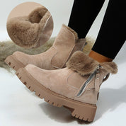 Veronica Slade | Faux Fur Lined Ankle Boots For Women