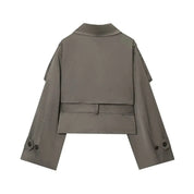 Lucette Fairholm | Cropped Belted Trench Coat For Women