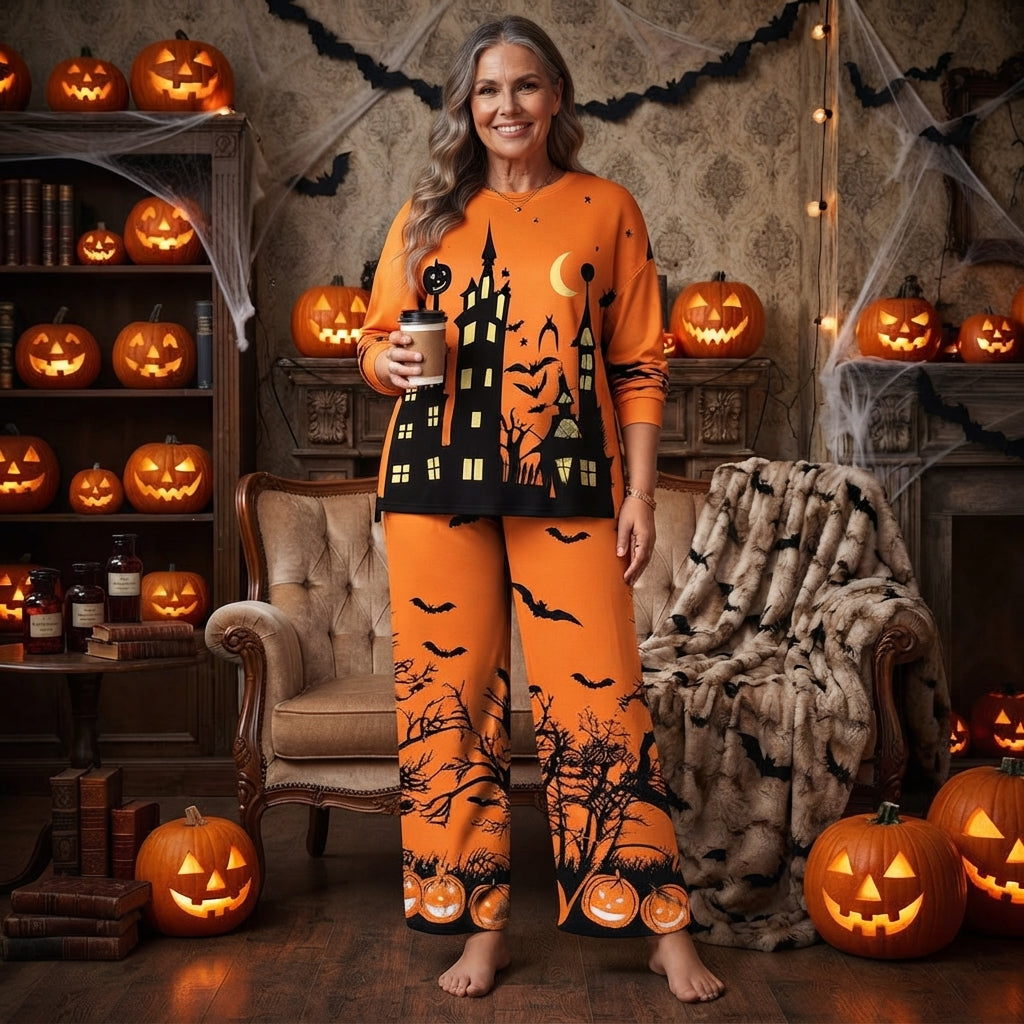 Haunted Manor | Haunted House Halloween Pyjamas For Women
