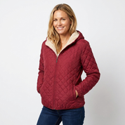 Rosemary Fincham | Quilted Hooded Zip-Up Jacket For Women