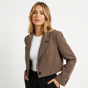 Cecily Ravenscroft | Cropped Tailored Blazer For Women