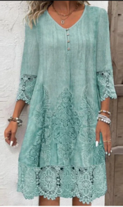 Adrienne Hollowell | Lace Detail Midi Dress For Women