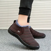 Douglas Hartwell | Fur-Lined Slip-On Snow Ankle Boots For Men