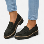 Phoebe Kensington | Classic Chunky Sole Penny Loafers For Women