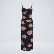 Juliette Hartwell | Floral Print Maxi Races Dress For Women