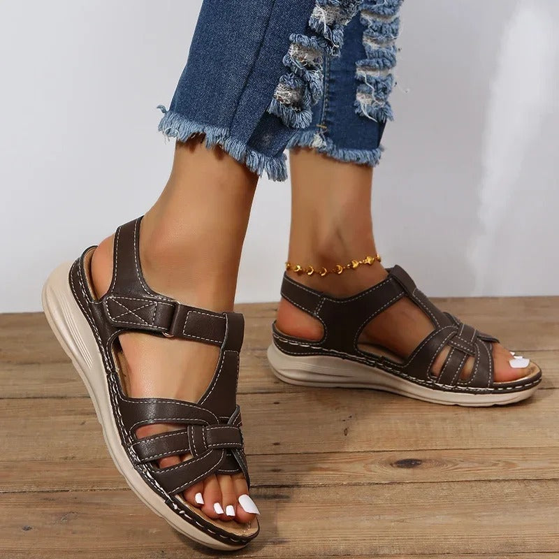 Winifred Lacombe | Gladiator Flat Sandals For Women