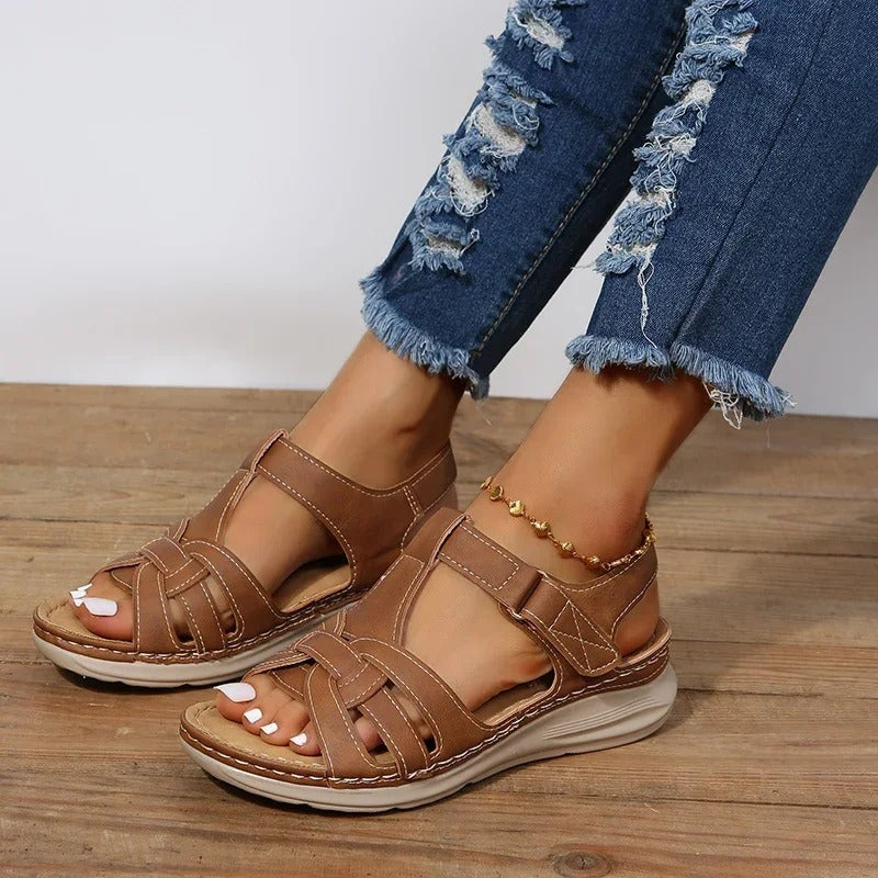 Winifred Lacombe | Gladiator Flat Sandals For Women