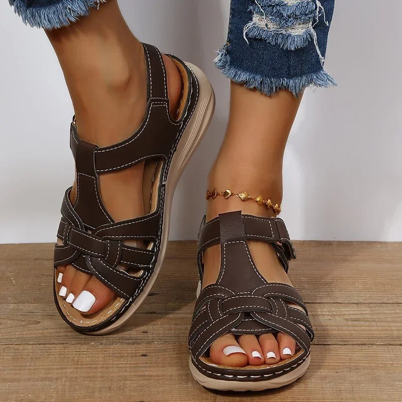 Winifred Lacombe | Gladiator Flat Sandals For Women