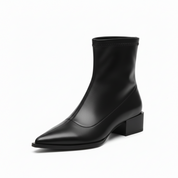 Lavinia Merriport | Metallic Silver Ankle Boots For Women