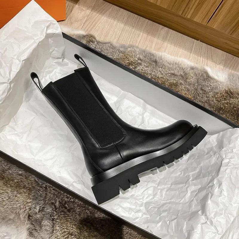 Harriet Colmere | Classic Chelsea Mid-Calf Boots For Women