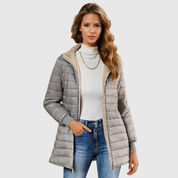 Naomi Castleford | Hooded Quilted Puffer Jacket For Women