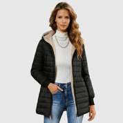 Naomi Castleford | Hooded Quilted Puffer Jacket For Women