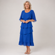 Vivienne Hartley | Tiered Ruffle Midi Dress For Women
