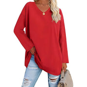 Frances Whitmore | Long Sleeve V-Neck Tunic Top For Women