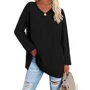 Frances Whitmore | Long Sleeve V-Neck Tunic Top For Women