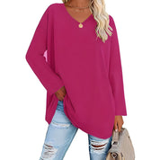 Frances Whitmore | Long Sleeve V-Neck Tunic Top For Women