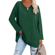 Frances Whitmore | Long Sleeve V-Neck Tunic Top For Women