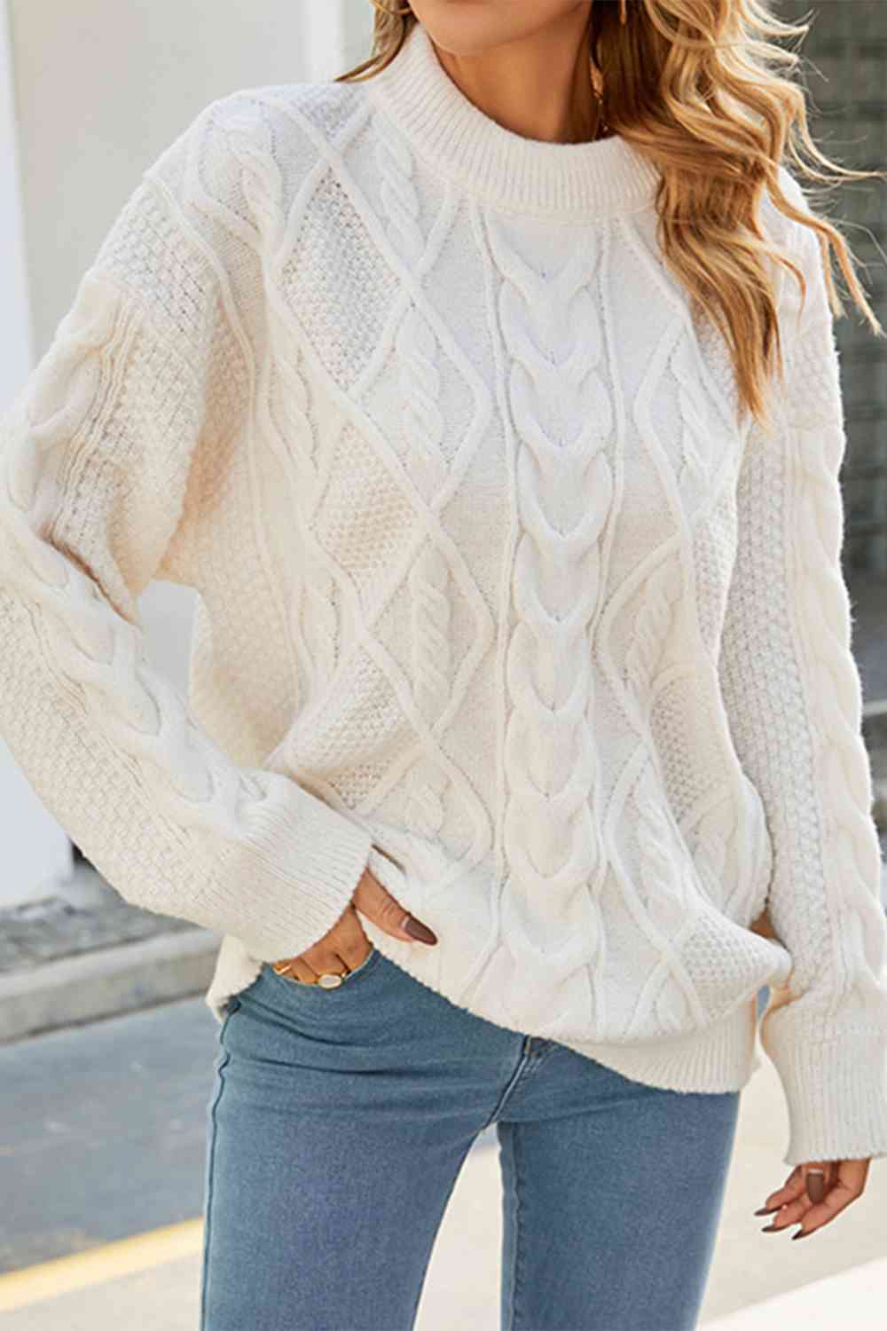 Patricia Wollstonecraft | Oversized Cable Knit Sweater For Women
