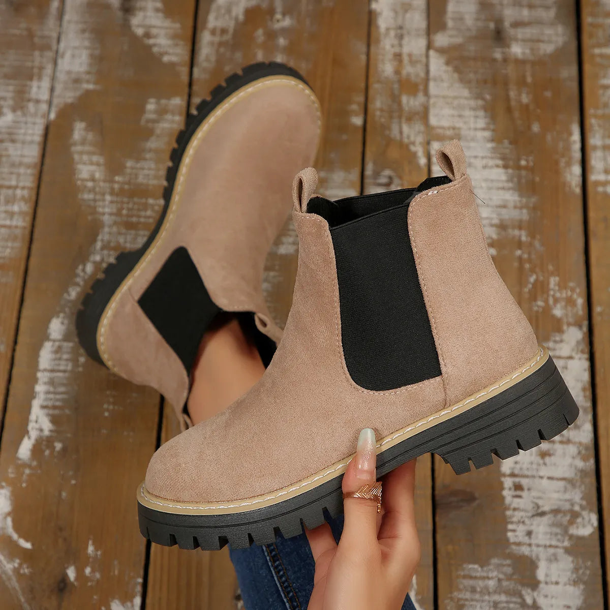 Prue Whitstone | Suede Chelsea Ankle Boot For Women