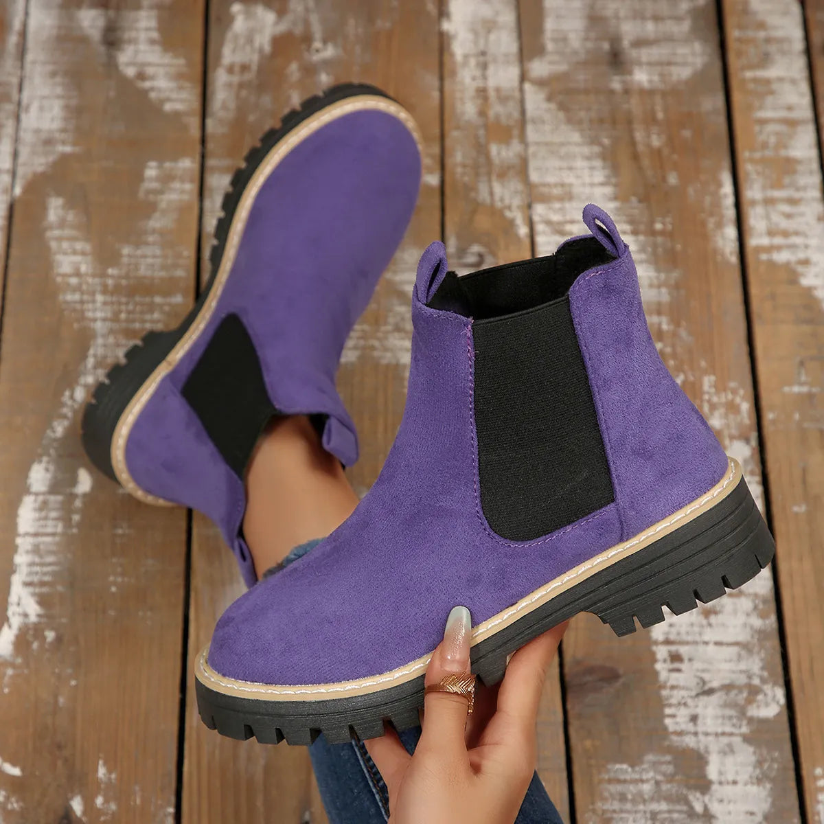 Prue Whitstone | Suede Chelsea Ankle Boot For Women