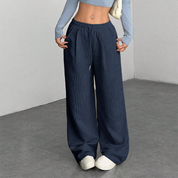 Millicent Ashgrove | Wide Leg Corduroy Trousers For Women