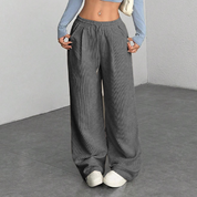 Millicent Ashgrove | Wide Leg Corduroy Trousers For Women