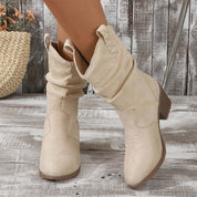 Felicity Hawthorn | Slouchy Western Cowboy Ankle Boots For Women