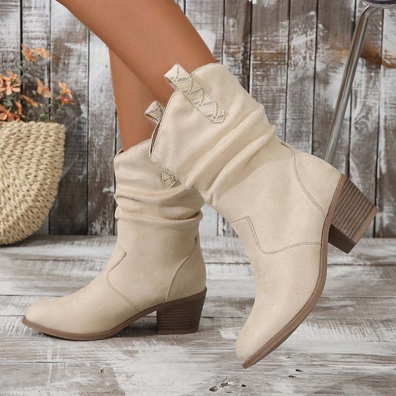 Felicity Hawthorn | Slouchy Western Cowboy Ankle Boots For Women