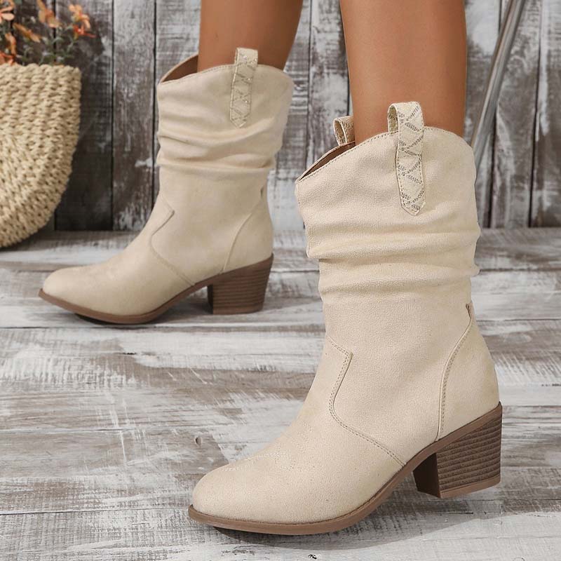 Felicity Hawthorn | Slouchy Western Cowboy Ankle Boots For Women