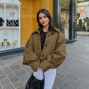Margot Dunfield | Cropped Trench Coat For Women