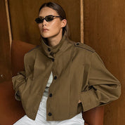 Margot Dunfield | Cropped Trench Coat For Women