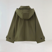 Harriet Stonemoor | Cropped Hooded Trench Coat For Women