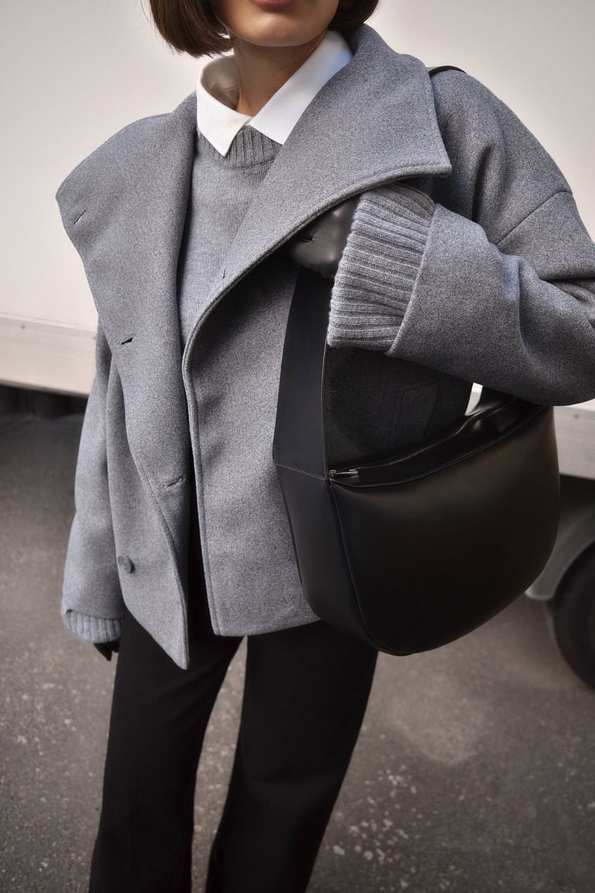 Edwina Falcroft | Oversized Cropped Coat For Women
