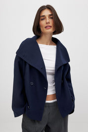 Edwina Falcroft | Oversized Cropped Coat For Women