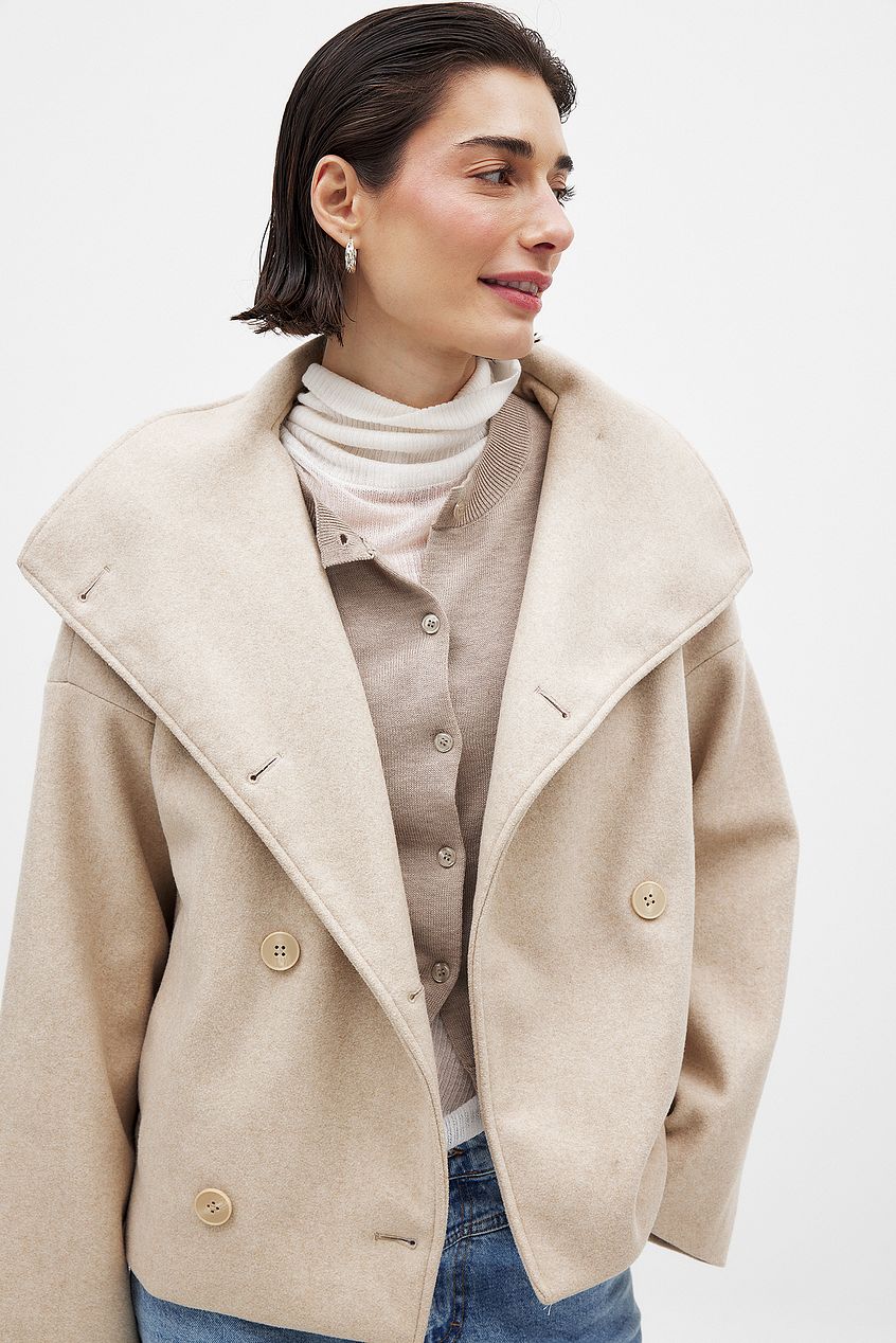 Edwina Falcroft | Oversized Cropped Coat For Women
