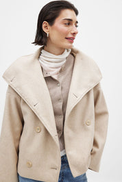 Edwina Falcroft | Oversized Cropped Coat For Women