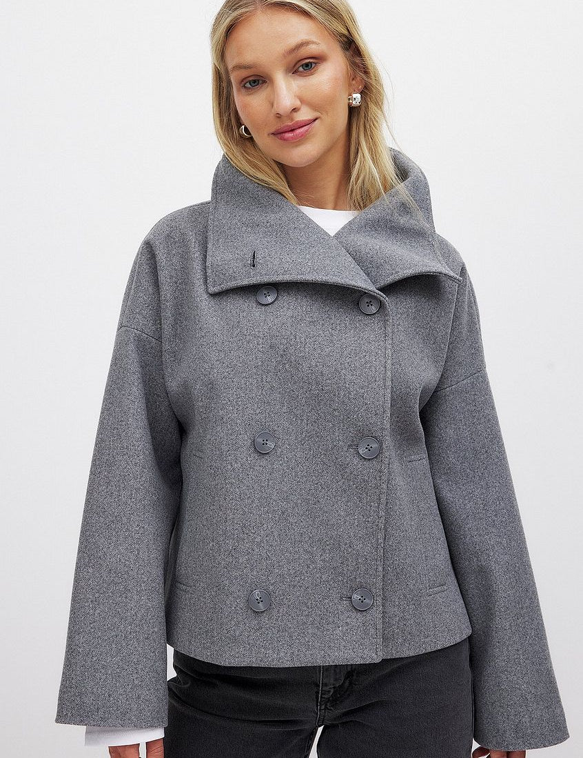 Edwina Falcroft | Oversized Cropped Coat For Women