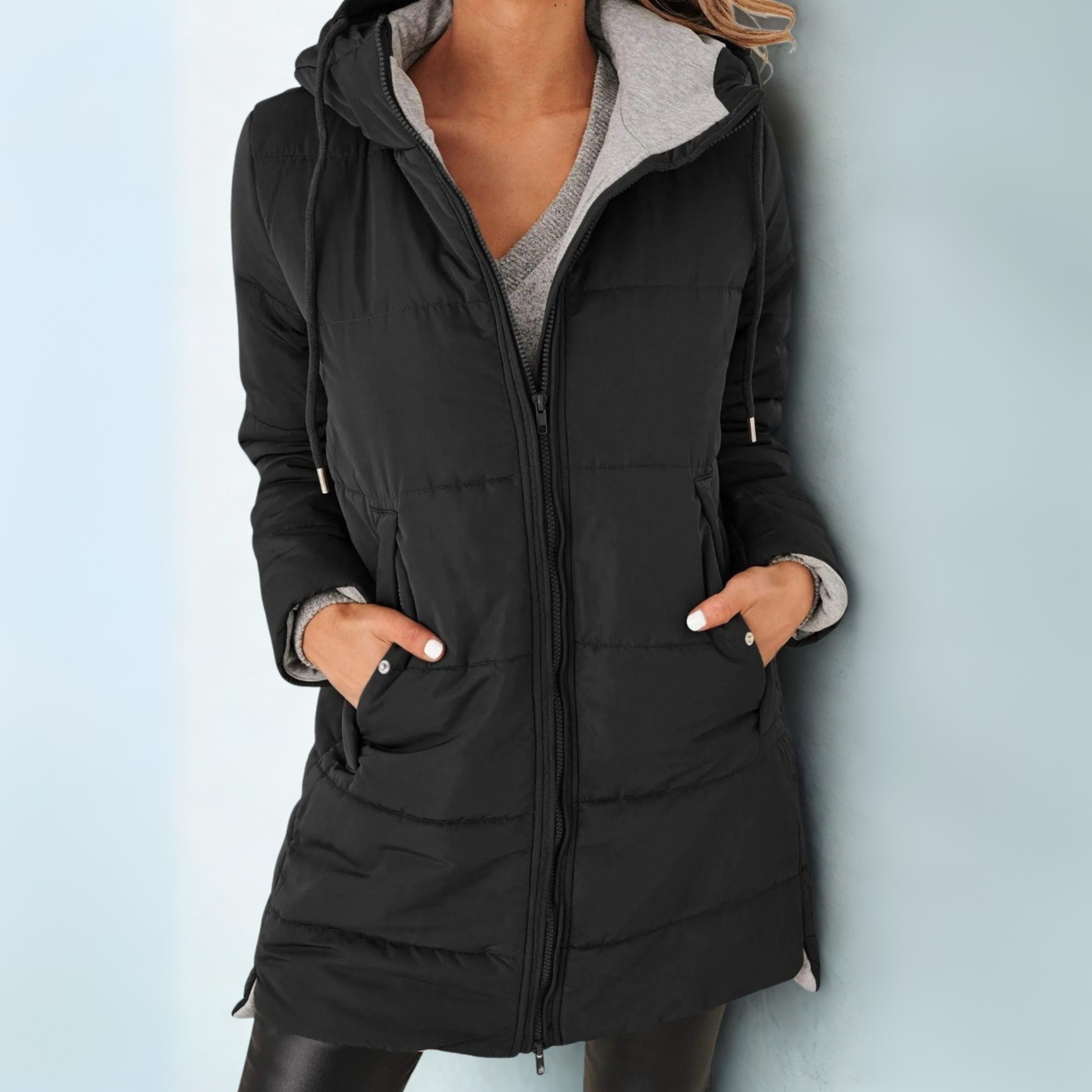 Helena Carsworth | Longline Hooded Puffer Jacket For Women